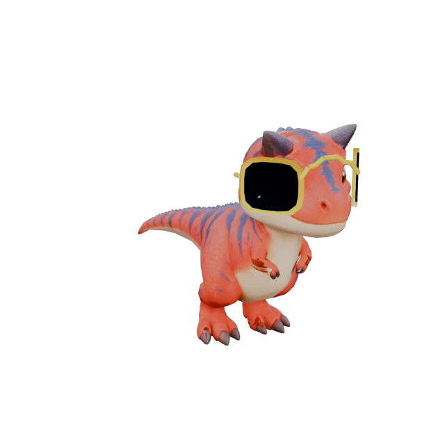 Güneş gözlüklü Carnotaurus