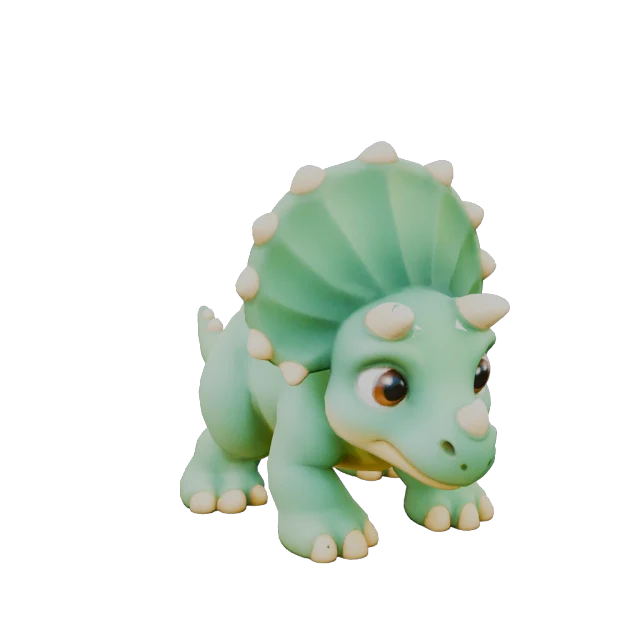Yumurtadan çıkan yavru Triceratops
